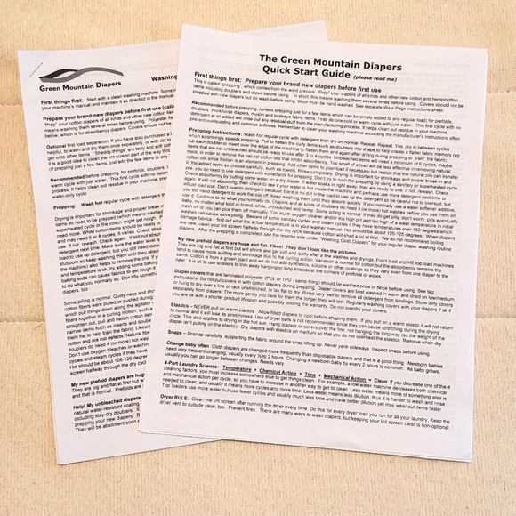 Newborn Organic Cloth Diaper Bundle - Green Mountain Diapers & more! - Picture 4 of 4